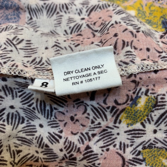 Ulla Johnson Remy Puff Sleeve Floral Blouse Womens 8 Cotton Blend Ivory Boho - Picture 14 of 16